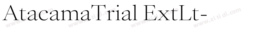 AtacamaTrial ExtLt字体转换 AtacamaTrial ExtLt字体转换